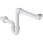 Geberit Rohrbogengeruchsverschluss für Waschtisch, Raumsparmodell, 1 1/2" x d40 (weiß-alpin)