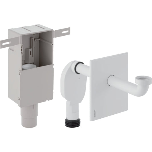 Geberit UP-Geruchsverschluss für Waschbecken, Abgang horizontal, d50-56 (weiß-alpin)