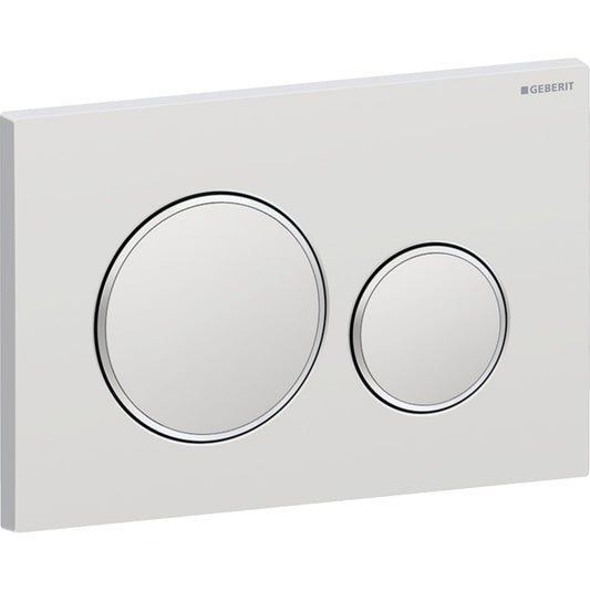 Geberit Sigma20 Betätigungsplatte, rund, 2-Mengen-Spülung (chrom matt/chrom glänzend)