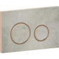 Geberit Sigma50 Betätigungsplatte, rund, 2-Mengen-Spülung (rotgold gebürstet/Betonoptik)