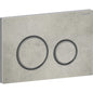 Geberit Sigma50 Betätigungsplatte, rund, 2-Mengen-Spülung (schwarzchrom gebürstet/Betonoptik)
