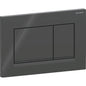 Geberit Sigma20 Betätigungsplatte, eckig, 2-Mengen-Spülung (schwarz glänzend/schwarz matt)