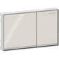Geberit Omega60 Betätigungsplatte, eckig, 2-Mengen-Spülung, flächenbündig (sandgrau verspiegelt/chrom glänzend)