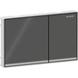 Geberit Sigma60 Betätigungsplatte, eckig, 2-Mengen-Spülung, flächenbündig (lava verspiegelt/chrom glänzend)