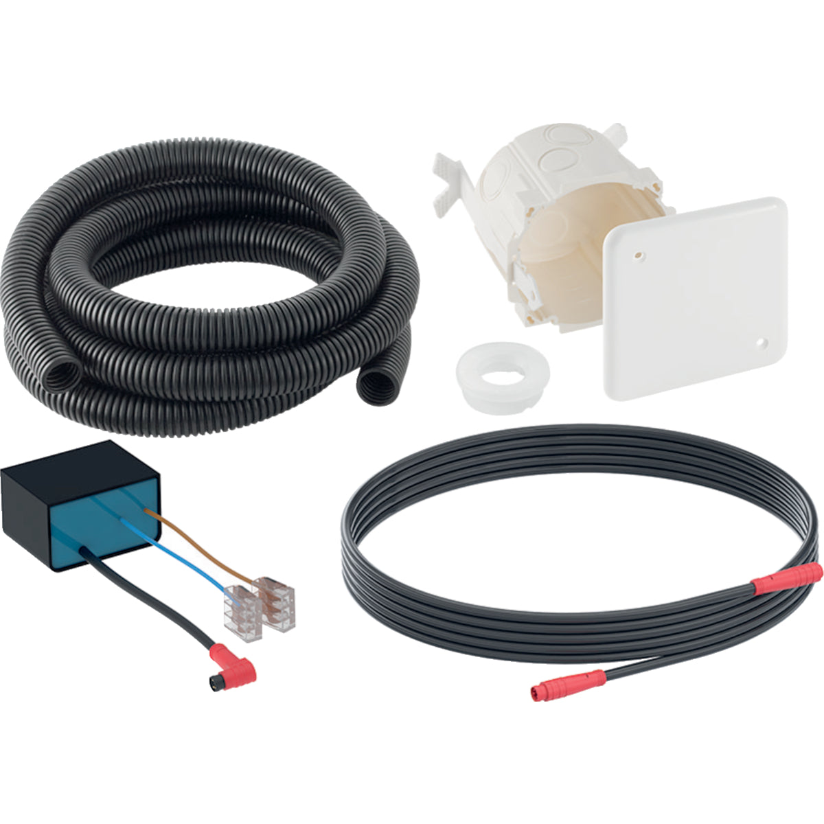 Geberit Rohbauset mit Netzteil für WC-Steuerungen mit elektronischer Spülauslösung, 12 V
