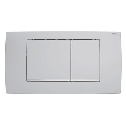 Geberit Twinline30 Betätigungsplatte, eckig, 2-Mengen-Spülung (chrom matt/chrom glänzend)