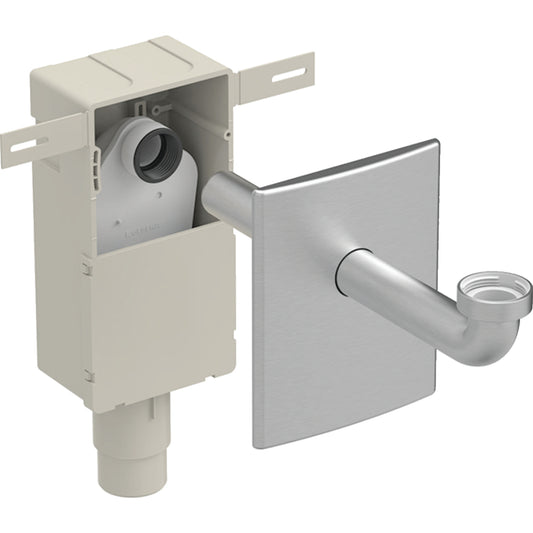 Geberit UP-Geruchsverschluss für Waschbecken, Abgang horizontal, d 50-56 (Edelstahl gebürstet)