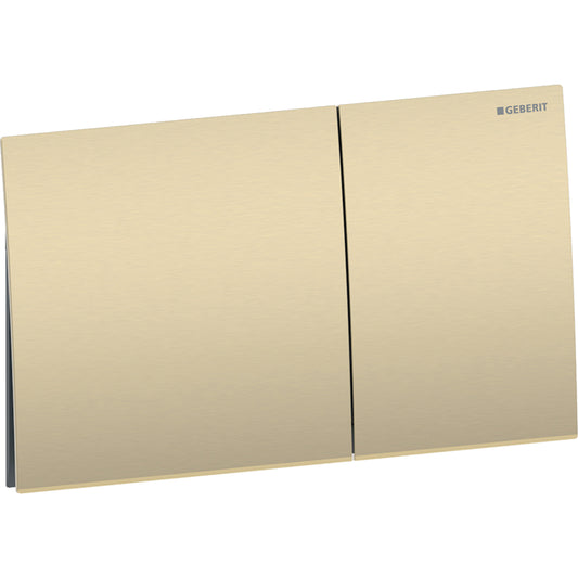 Geberit Sigma70 Betätigungsplatte, eckig, 2-Mengen-Spülung (messing gebürstet)