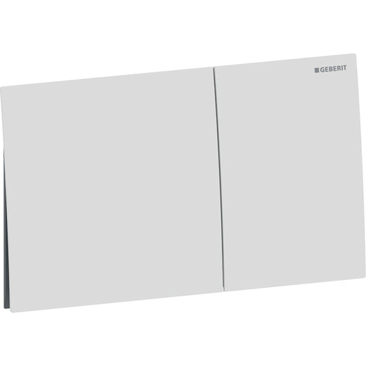 Geberit Sigma70 Betätigungsplatte, eckig, 2-Mengen-Spülung (weiß matt)