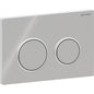Geberit Omega20 Betätigungsplatte, rund, 2-Mengen-Spülung (chrom glänzend/chrom matt)