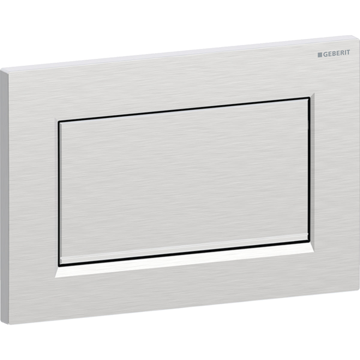 Geberit Sigma10 Betätigungsplatte, eckig, Spül-Stopp-Spülung, verschraubbar (chrom gebürstet/chrom glänzend)