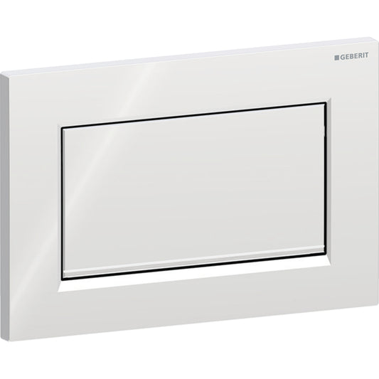 Geberit Sigma10 Betätigungsplatte, eckig, Spül-Stopp-Spülung, verschraubbar (chrom glänzend/chrom gebürstet)