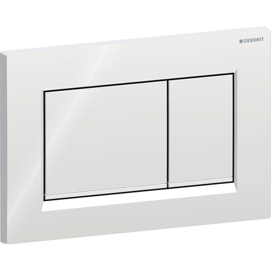 Geberit Sigma20 Betätigungsplatte, eckig, 2-Mengen-Spülung (chrom glänzend/chrom matt)