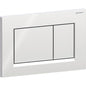 Geberit Sigma20 Betätigungsplatte, eckig, 2-Mengen-Spülung (chrom glänzend/chrom matt)