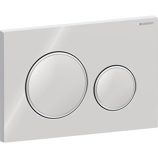 Geberit Sigma20 Betätigungsplatte, rund, 2-Mengen-Spülung (chrom glänzend/chrom matt)