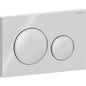 Geberit Sigma20 Betätigungsplatte, rund, 2-Mengen-Spülung (chrom glänzend/chrom matt)