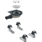 Geberit Duschwannenablauf mit 4 Füßen für Setaplano Duschfläche, Sperrwasserhöhe 30 mm, d 40