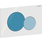 Geberit Sigma01 Betätigungsplatte, rund, 2-Mengen-Spülung, für Bambini WC (weiß glänzend/ozeanblau glänzend/hellblau glänzend)