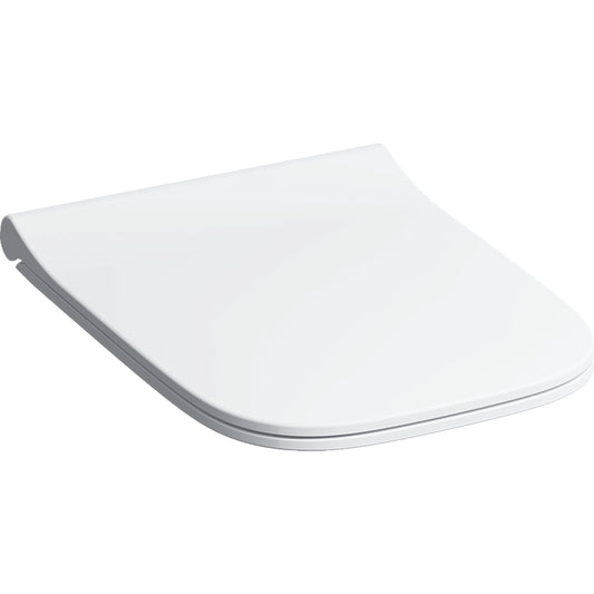 Geberit Smyle WC-Sitz, eckig, schmales Design, Sandwichform, mit Absenkautomatik und QuickRelease (weiß)