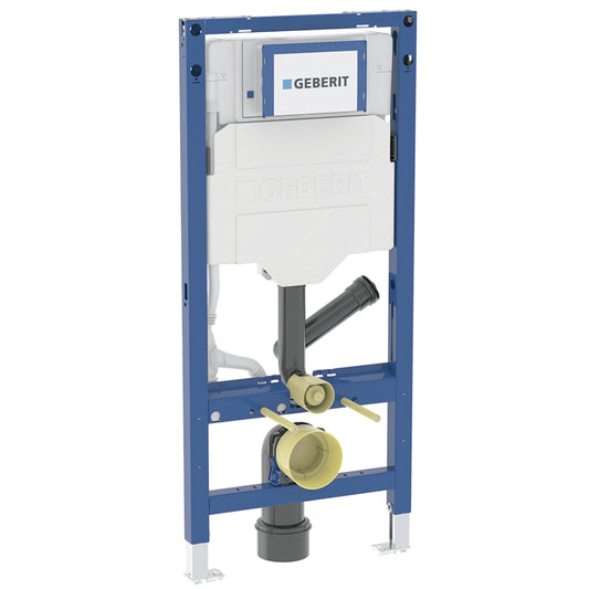 Geberit Duofix Element für Wand-WC, 112 cm, mit Sigma UP-Spülkasten 12 cm, für Geruchsabsaugung mit Abluft