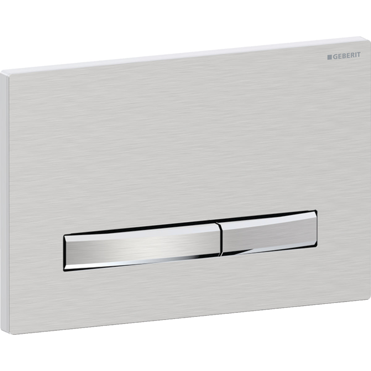 Geberit Sigma50 Betätigungsplatte, eckig, 2-Mengen-Spülung (chrom gebürstet)