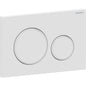 Geberit Sigma20 Betätigungsplatte, rund, 2-Mengen-Spülung (weiß matt/weiß glänzend)