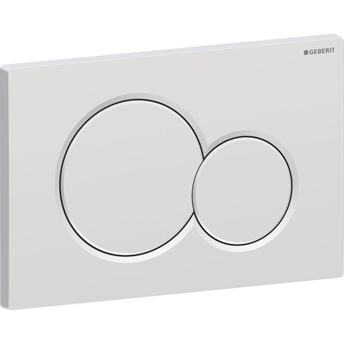 Geberit Sigma01 Betätigungsplatte, rund, 2-Mengen-Spülung (chrom matt, easy-to-clean)