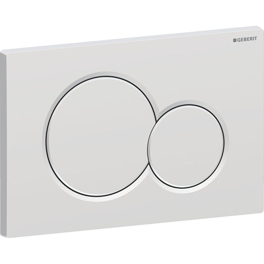 Geberit Sigma01 Betätigungsplatte, rund, 2-Mengen-Spülung (chrom matt, easy-to-clean)
