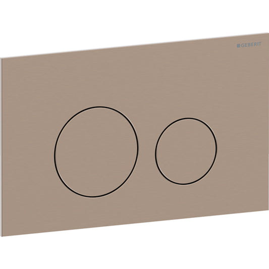 Geberit Sigma40 Betätigungsplatte, rund, 2-Mengen-Spülung (rotgold gebürstet)