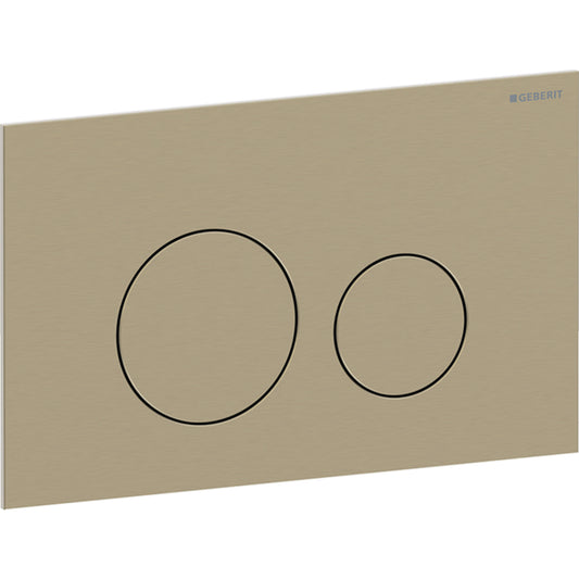 Geberit Sigma40 Betätigungsplatte, rund, 2-Mengen-Spülung (messing gebürstet)