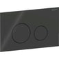Geberit Sigma40 Betätigungsplatte, rund, 2-Mengen-Spülung, Glas (schwarz)