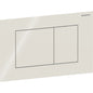 Geberit Sigma40 Betätigungsplatte, eckig, 2-Mengen-Spülung, Glas (sandgrau)