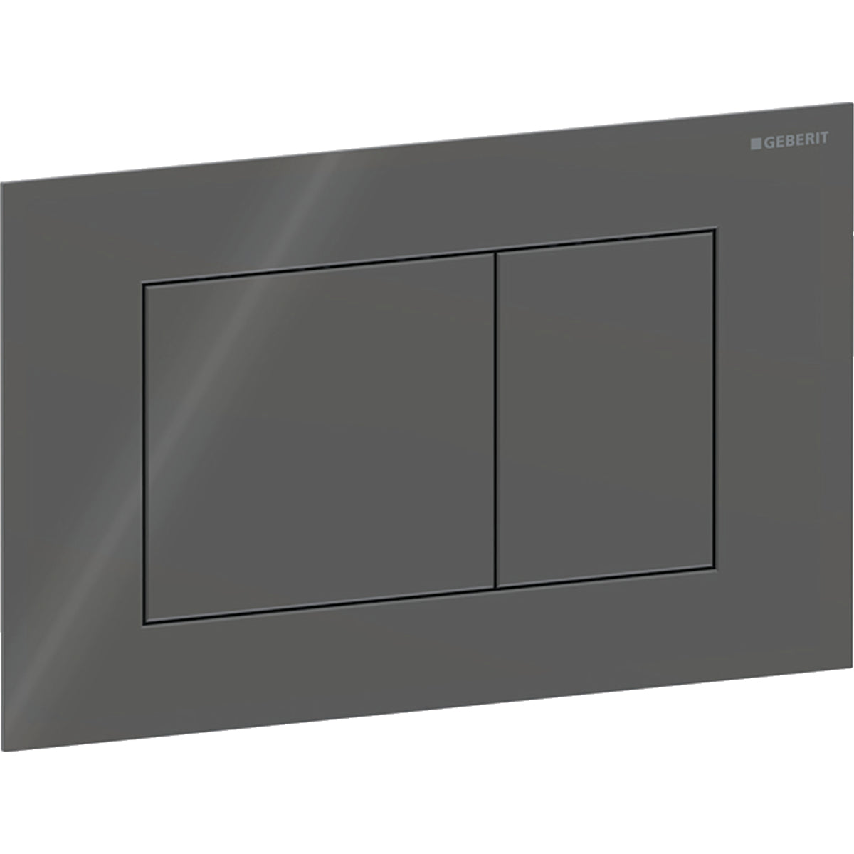 Geberit Sigma40 Betätigungsplatte, eckig, 2-Mengen-Spülung, Glas (lava)