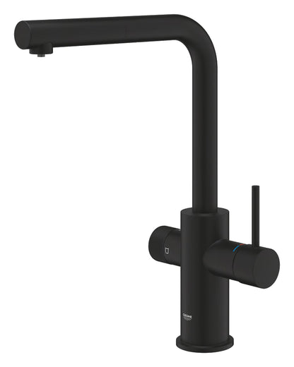 GROHE SPT-Batterie GROHE Blue Pure Minta 30590 L-Ausl. azb. Mous. phantom black
