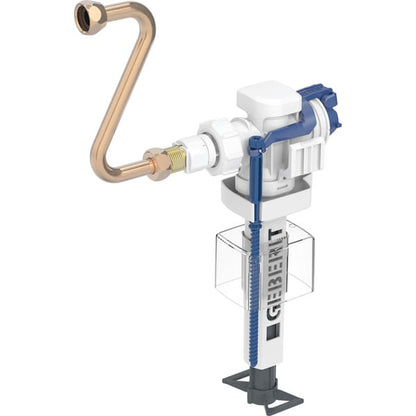Geberit Typ 383 Füllventil, Anschluss seitlich 3/8", Nippel aus Messing, für Unterputz-Spülkasten