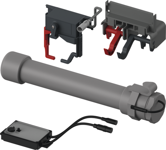 TECEplanus WC-Fernauslösung Funk für Stützklappgriffe, 6 V-Batterie