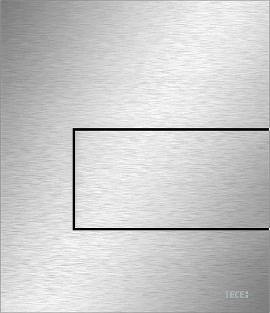 TECEsquare Urinal-Betätigungsplatte Metall mit Kartusche (Edelstahl gebürstet, mit Anti-Fingerprint)